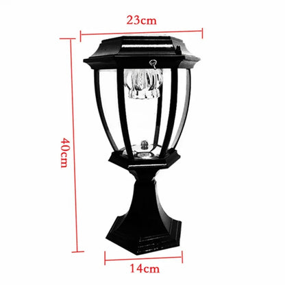 Victoria Modern Outdoor Solar Powered Pillar Light