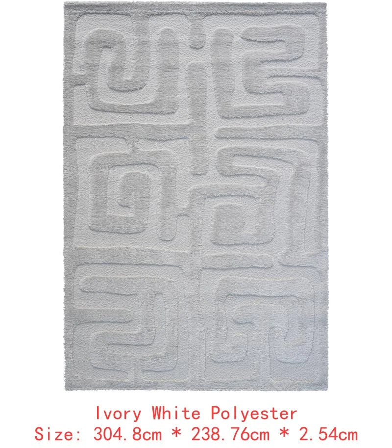 Luna Meara High-Low Gray/White Area Rug