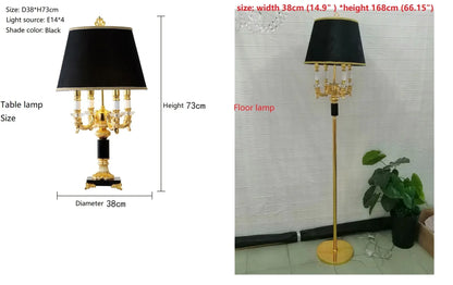 High Quality Modern Table/Floor Lamp~Black/White Lampshade
