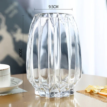Exquisite Beautiful & Simple Glass Flower Vase 