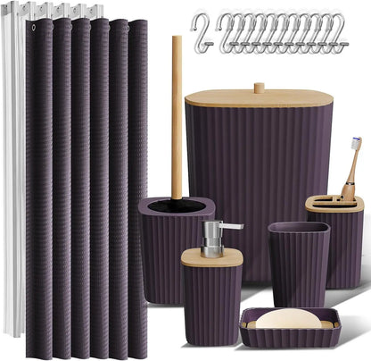 22 Piece Bathroom Accessories Set in 8 Colors
