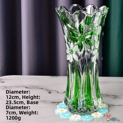 Minimalist Style Multi-Color Glass Flower Vase