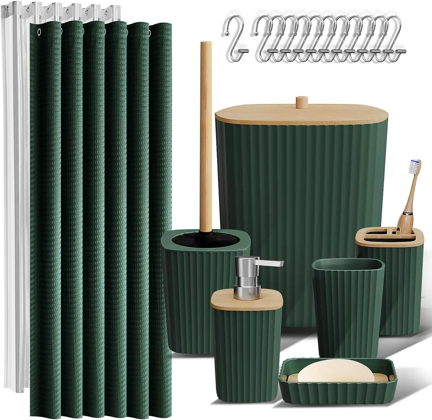 22 Piece Bathroom Accessories Set in 8 Colors