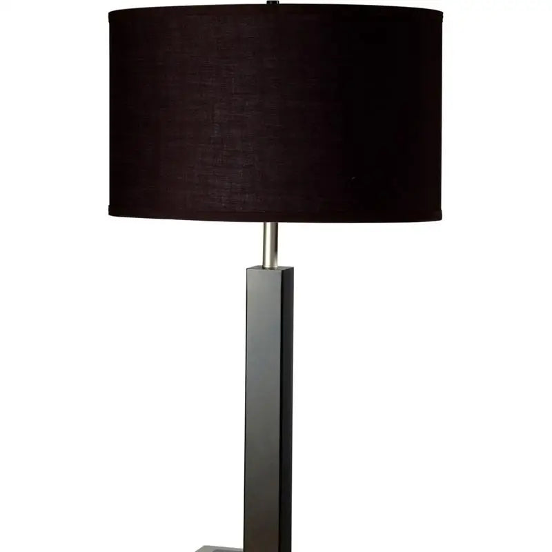Tall Metal and Polyresin Table Lamp with Dark Espresso Finish