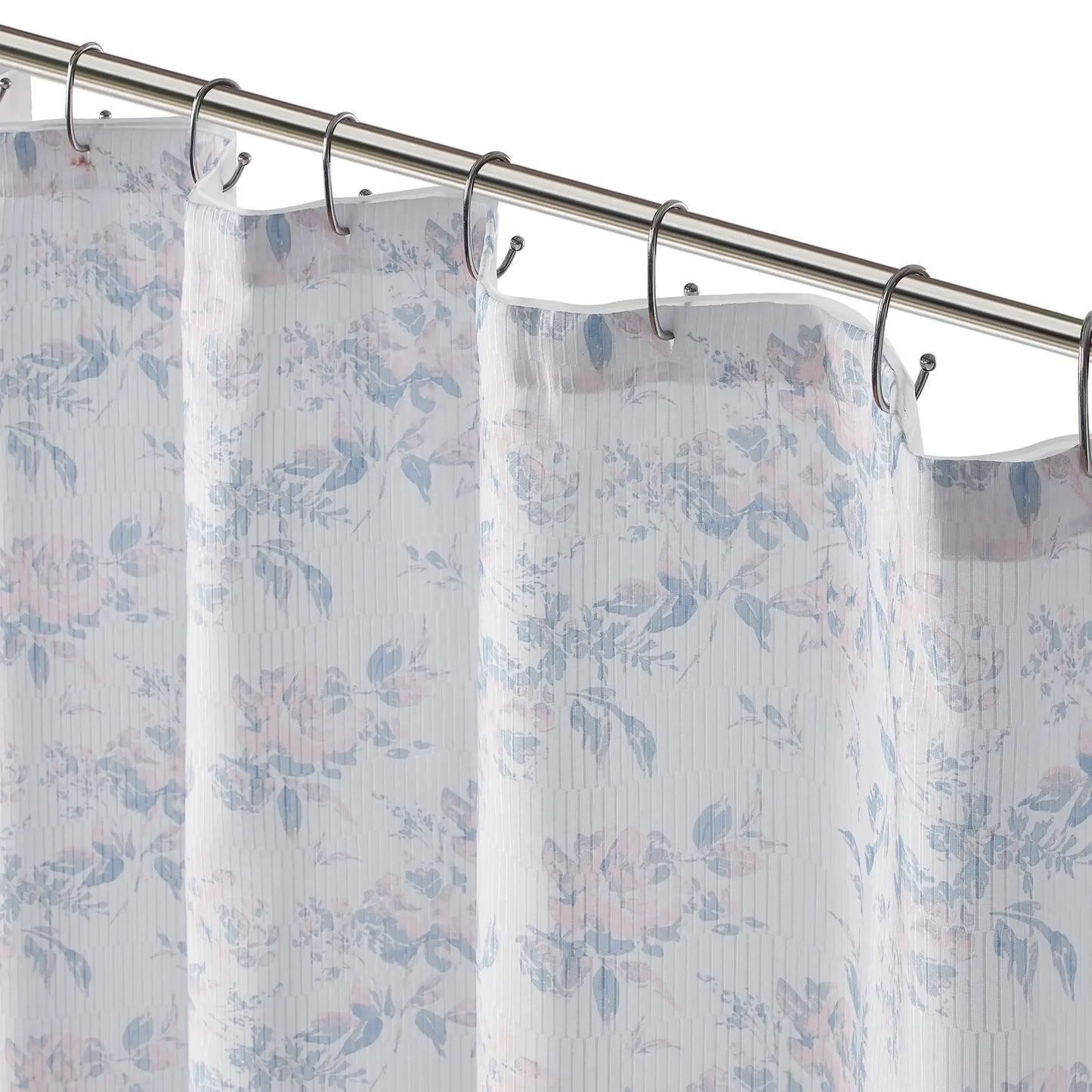 14-Piece Bright White Floral Bathroom Accessory Set