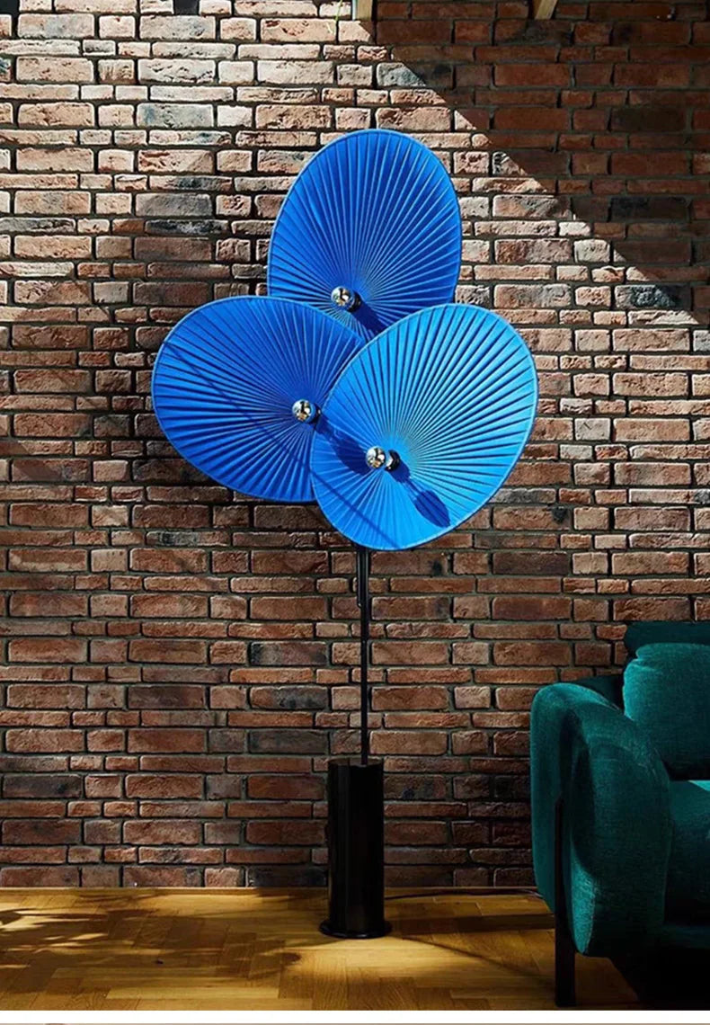 Elegant Modern Triple Floral Floor Lamp with its vibrant floral design.
