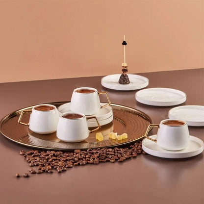 Modern Porcelain Turkish Coffee/Espresso Cup Set 