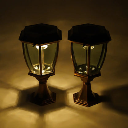 Victoria Modern Outdoor Solar Powered Pillar Light