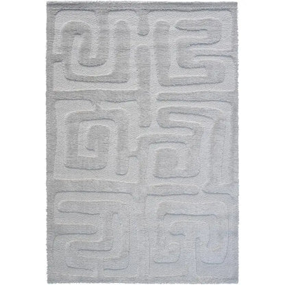 Luna Meara High-Low Gray/White Area Rug