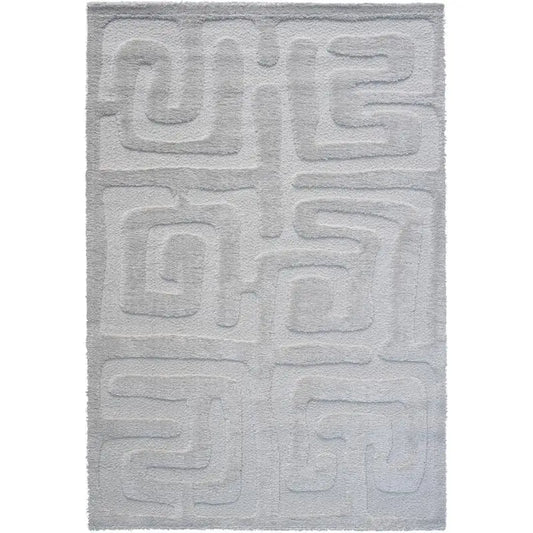 Luna Meara High-Low Gray/White Area Rug