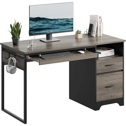 48” Office/Computer Desk w/Open Storage Compartment