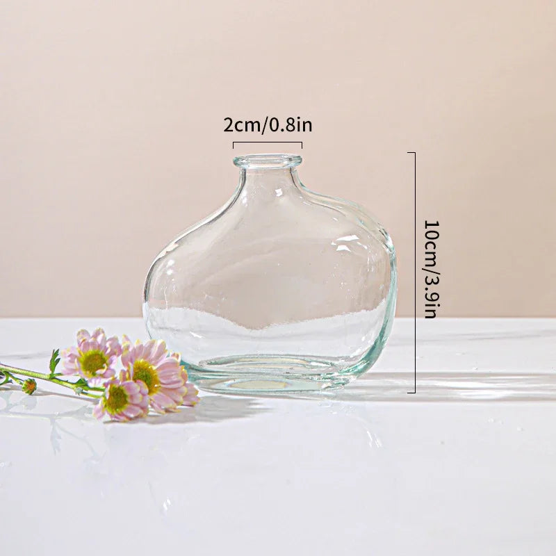 Retro Glass Flower Vase~Available in Three Captivating Colorways