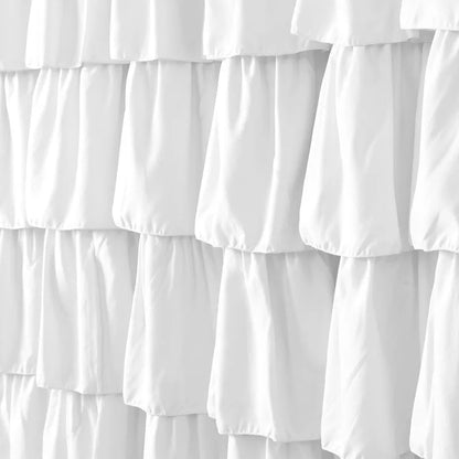 Farmhouse 72"x72" Fabric Shower Curtain Set