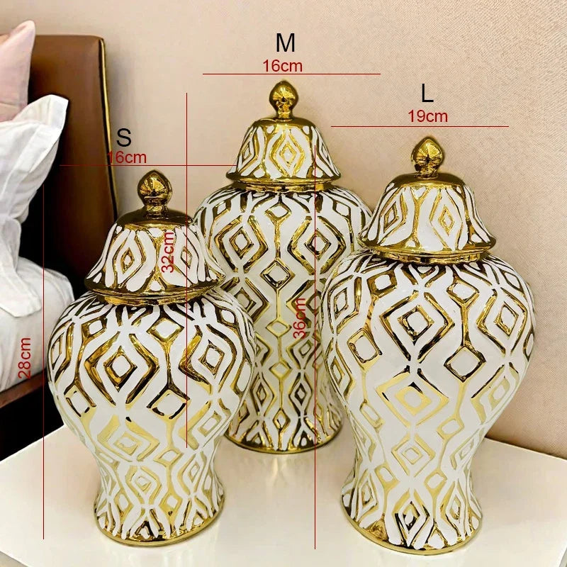 Decorative Ceramic Tabletop Universal Jar/Flower Vase