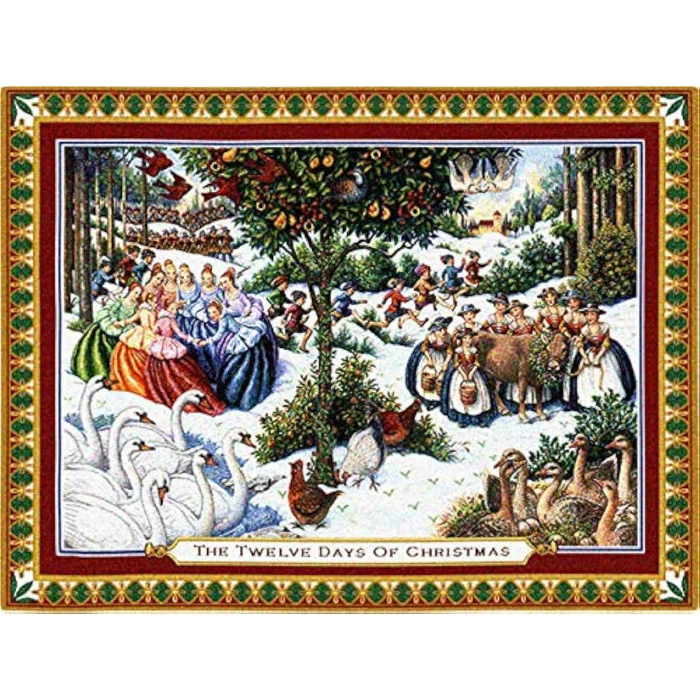 Festive Woven Tapestry Wall Hanging Art