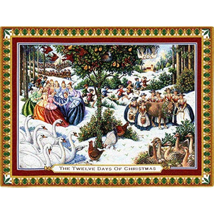 Festive Woven Tapestry Wall Hanging Art