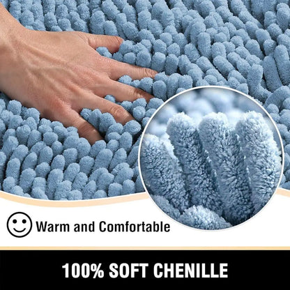 Luxury Chenille Shag Bath Mats