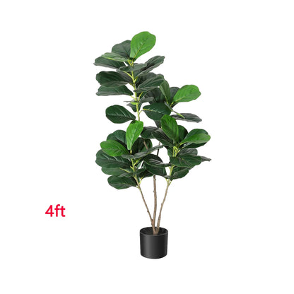 Tall Ecofriendly Faux Fiddle Leaf Fig Tree