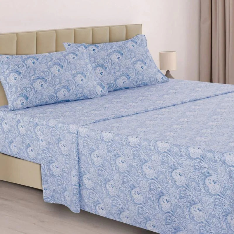 Paisley Microfiber Sheet Set, Bedding with 16-Inch Deep Pocket Fitted Sheet & Pillowcases – classic paisley print microfiber sheet set
