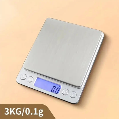 3000g Digital Kitchen Scale, 0.1g Precision Stainless Steel digital kitchen scale for precise ingredient measuring
