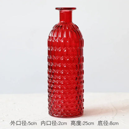 Modern Decorative Small Fresh Flower Glass Tabletop Vases