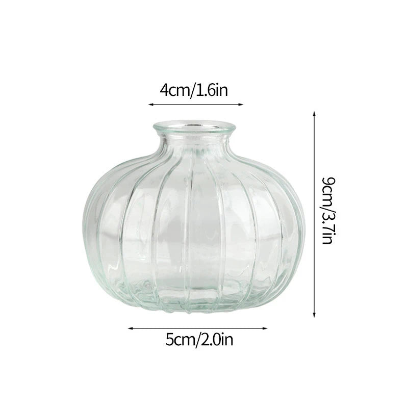 Retro Glass Flower Vase~Available in Three Captivating Colorways