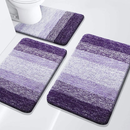 Extra Soft & Absorbent Bathroom Rugs~ 3 Piece Set