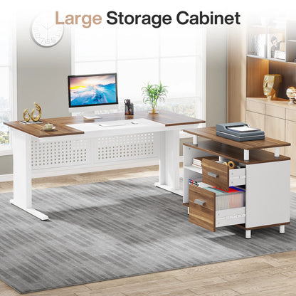 Modern 63" Executive Versatile L-shaped Desk