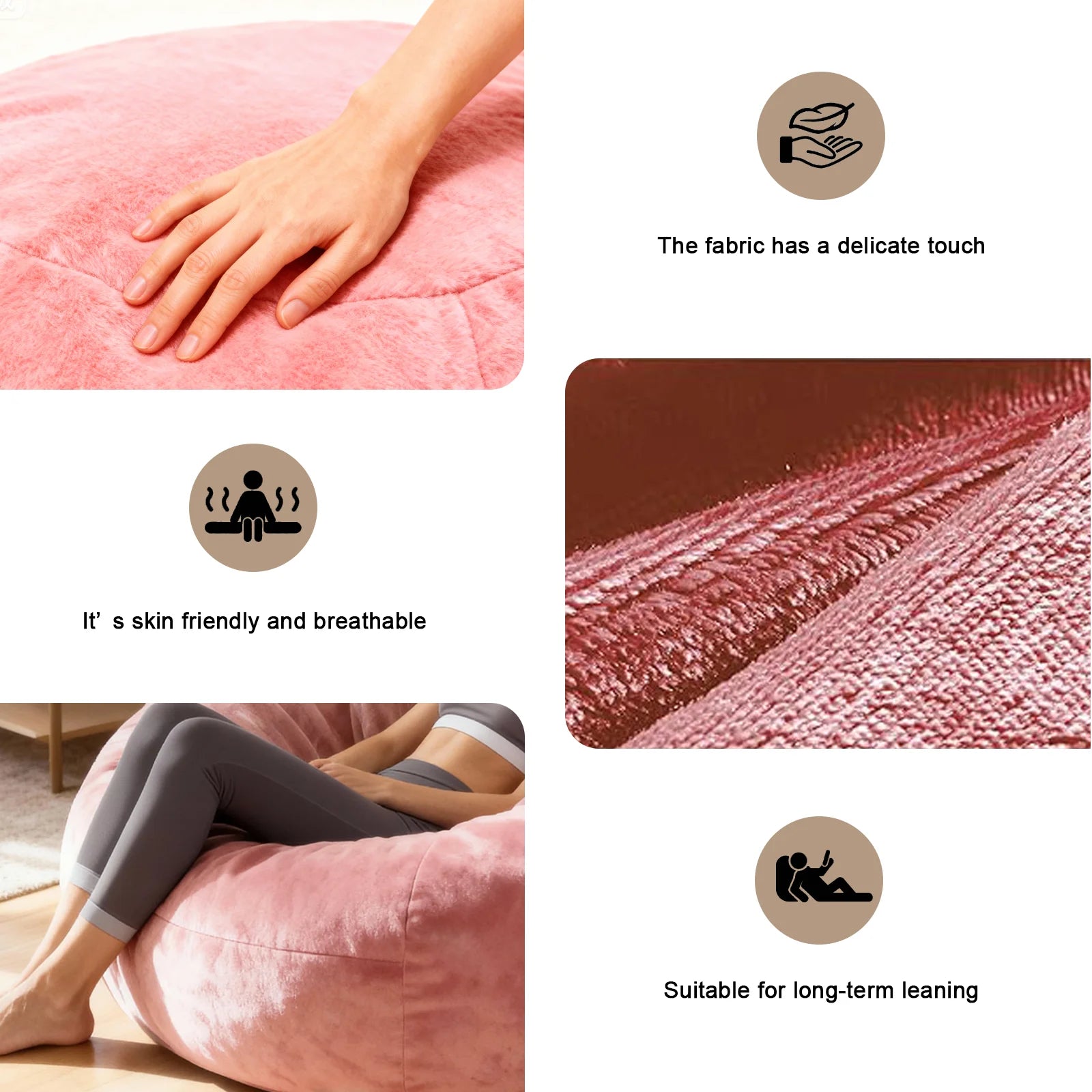 Spacious oversized bean bag chair showcasing memory foam filling for ultimate relaxation.