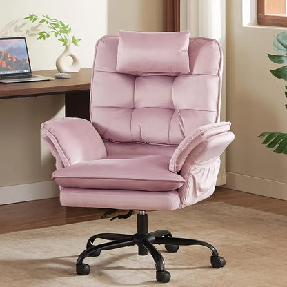 Velvet Criss Cross Office Chair by HomelyOasis, a stylish reclining desk chair with flip-up arms for enhanced comfort in your home office.