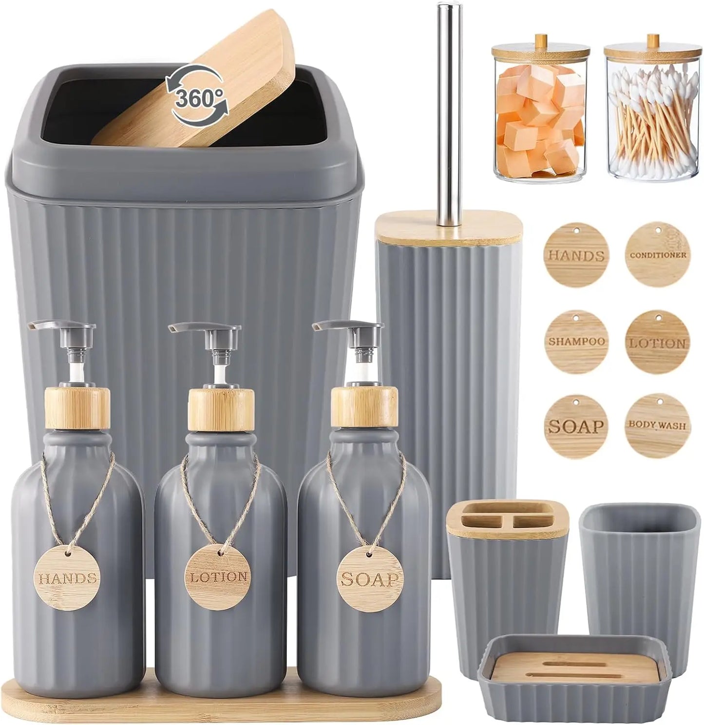 Modern 20-Piece Bathroom Accessory Set