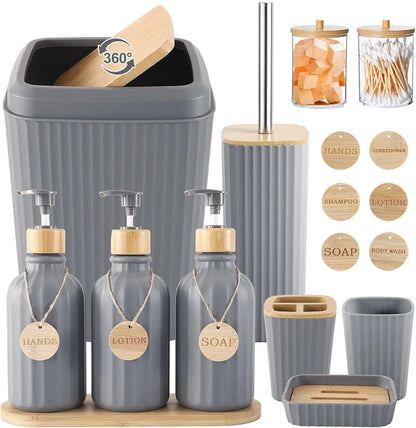 Modern 20-Piece Bathroom Accessory Set