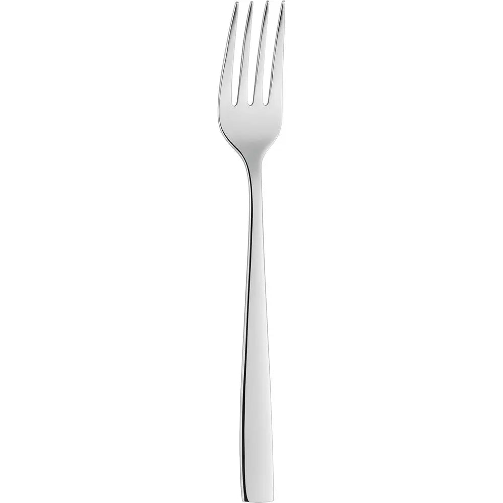 Roseland 30-Piece Polished Stainless Steel Cutlery Set for 6, Dishwasher Safe stainless steel cutlery set featuring spoons, forks, knives, teaspoons, and cake forks