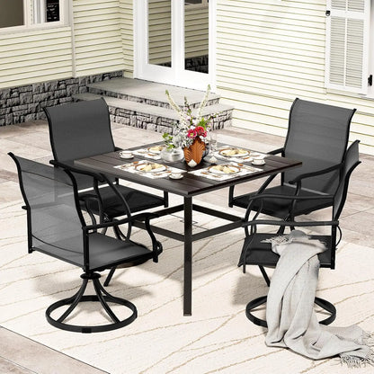 5-piece Metal Outdoor Patio Dining Set 