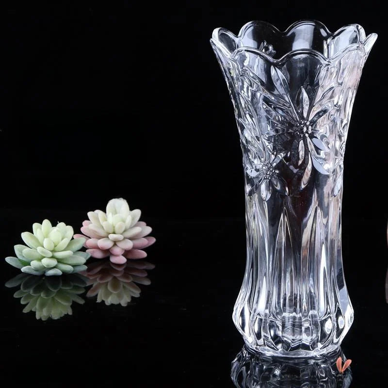 Minimalist Style Multi-Color Glass Flower Vase