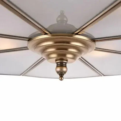 Luxury Hanging Pendant Chandelier w/Handmade Glass Lampshade