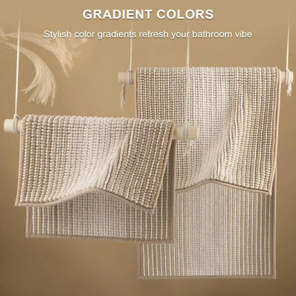Thick Absorbent Chenille Bath Mats