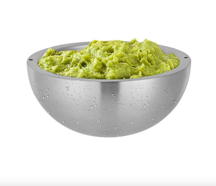 Modern Minimalist Stainless Steel Salad Bowl - keep your meals fresh with this insulated serving bowl.
