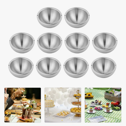 Elegant Insulated Salad Bowl - made from quality 304 stainless steel, perfect for hot or cold food.