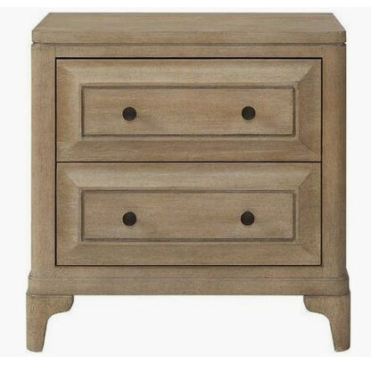 Side view of the Wilmington Canopy Bedroom Set in Sand capturing the height and structure of the canopy bed beautifully.