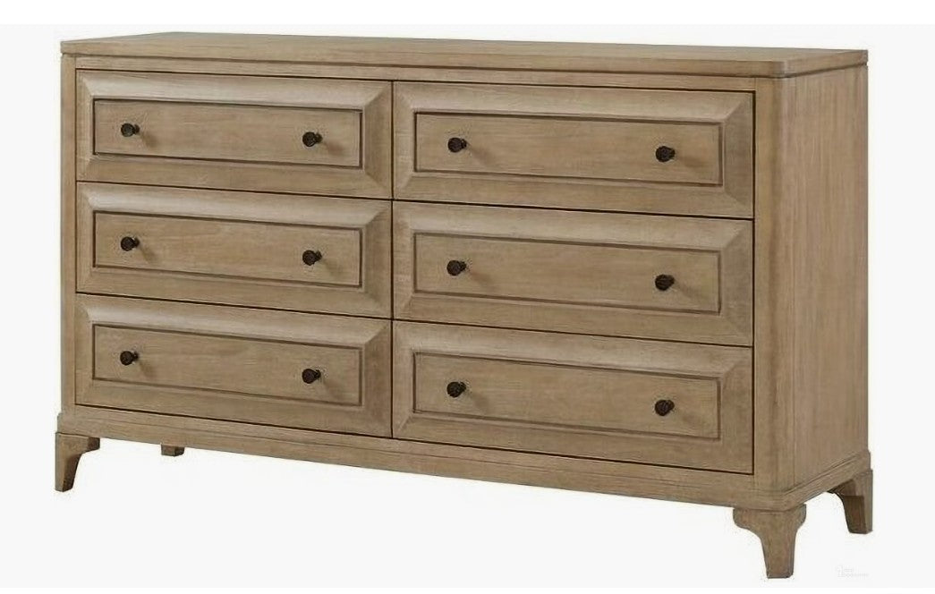 Wilmington Canopy Bedroom Set in Sand featuring a combination of rich textures and warm colors for a cozy feel.