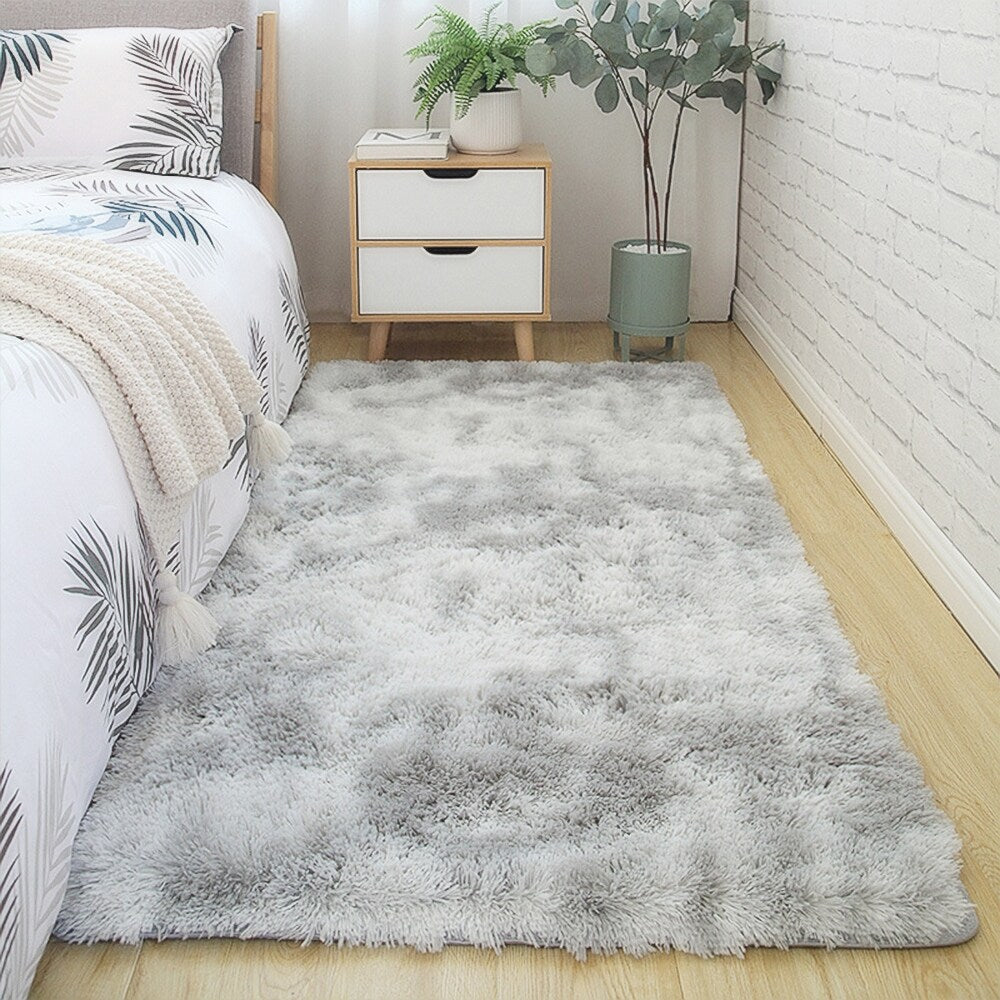 Fluffy Shag Area Rug in various colors, adding a vibrant touch to home interiors.