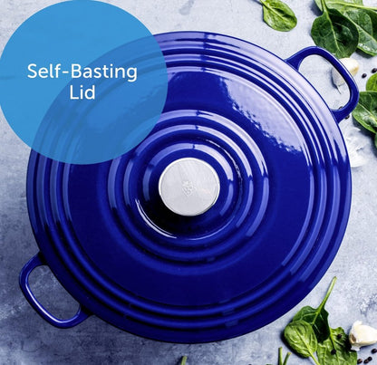 BK Bourgogne cast iron dutch oven cooking on a stovetop, showcasing versatility for everyday meals.