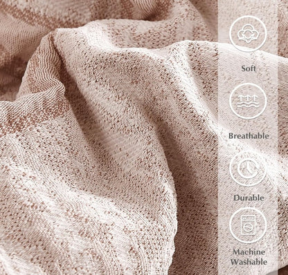 Dramatic view of Luxury Blush Pink Bowknot Comforter Set illuminated by soft lighting, showcasing the elegance of this blush pink comforter set.