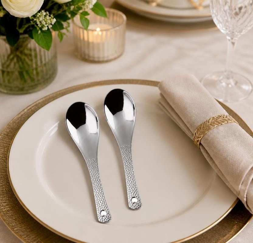 Heavy-Duty Stainless Steel Soup Spoon with Deep Bowl, Polished Finish & Ergonomic Handle, dishwasher-safe stainless steel soup spoon